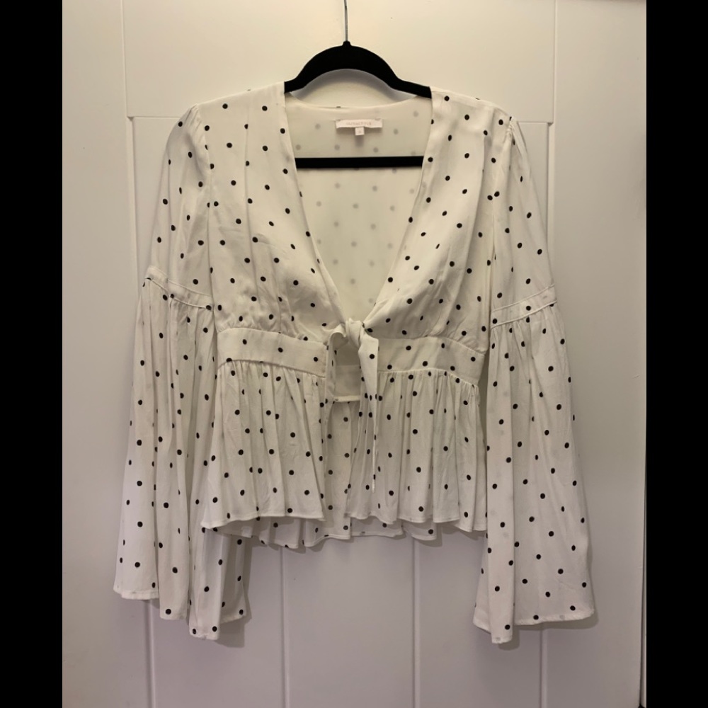 Bell sleeve crop top
